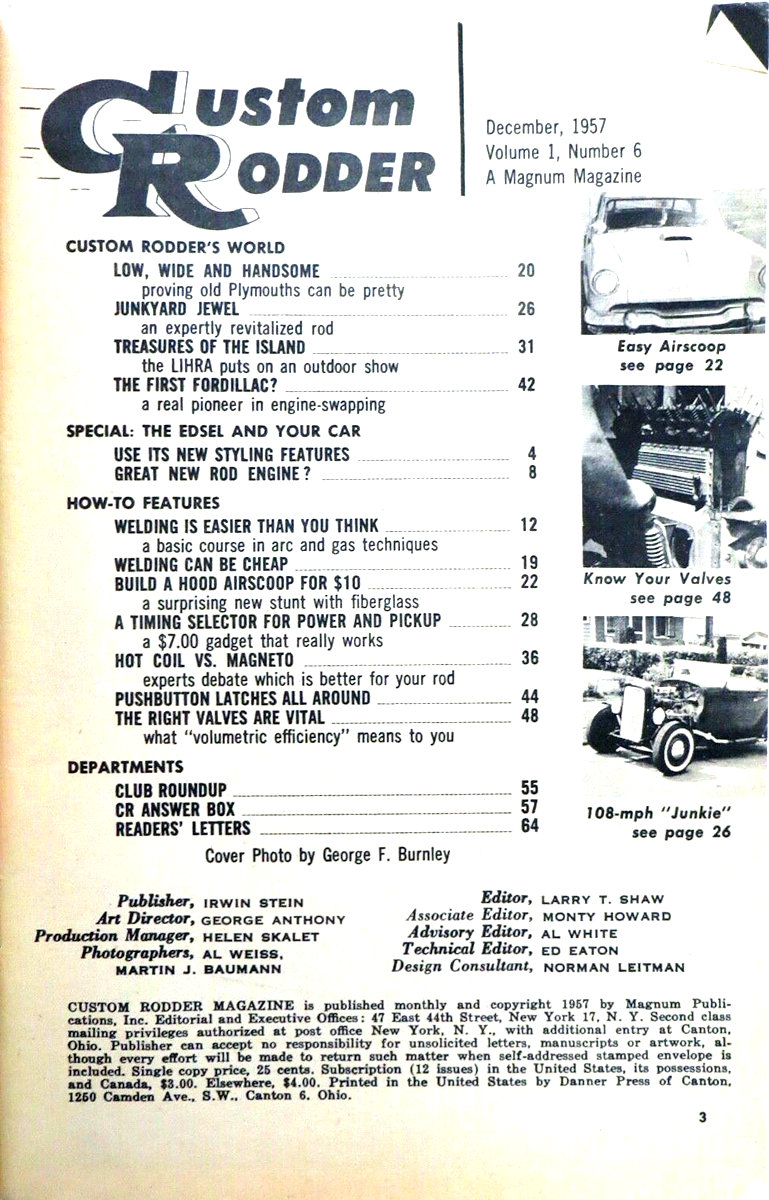 Rod & Custom Magazine 1957 12冊セット
